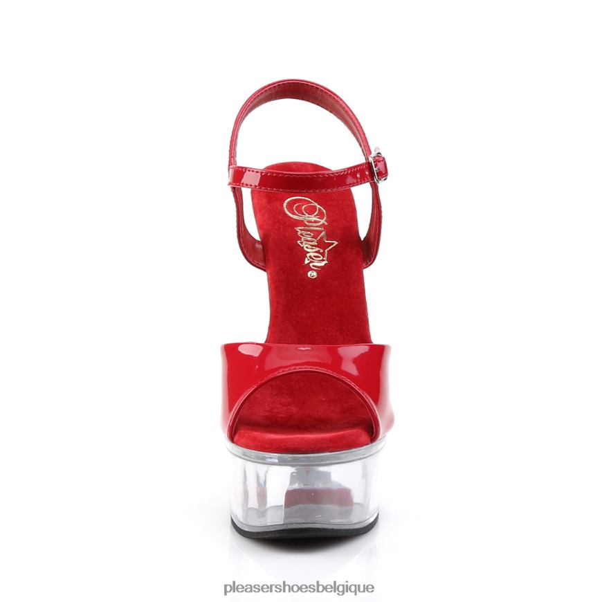 Pleaser Shoes captiva-609 62444462 rouge/clair
