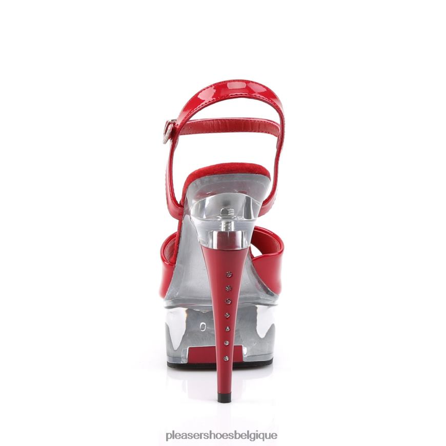 Pleaser Shoes captiva-609 62444462 rouge/clair