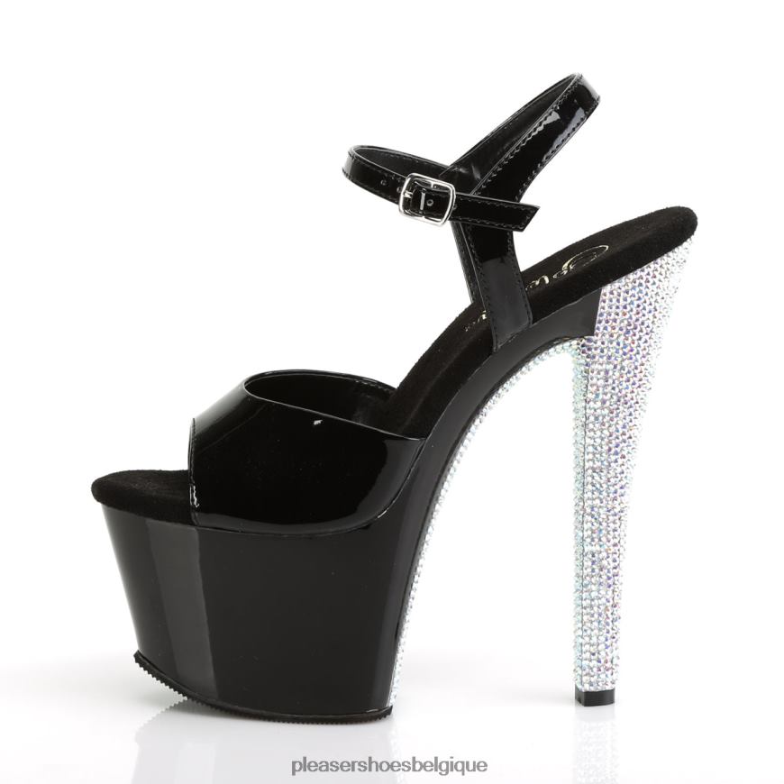 Pleaser Shoes ciel-309chrs 62444486 Noir argent