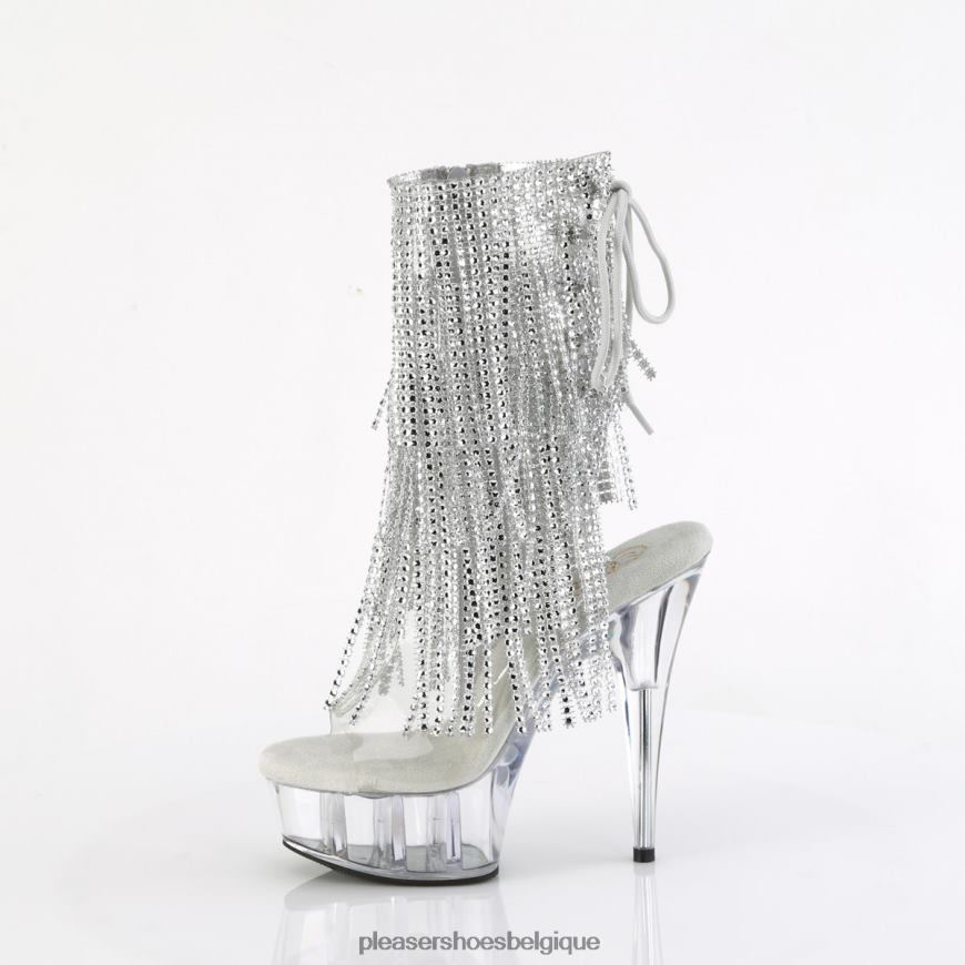 Pleaser Shoes délice-1017rsf 62444300 argent/clair