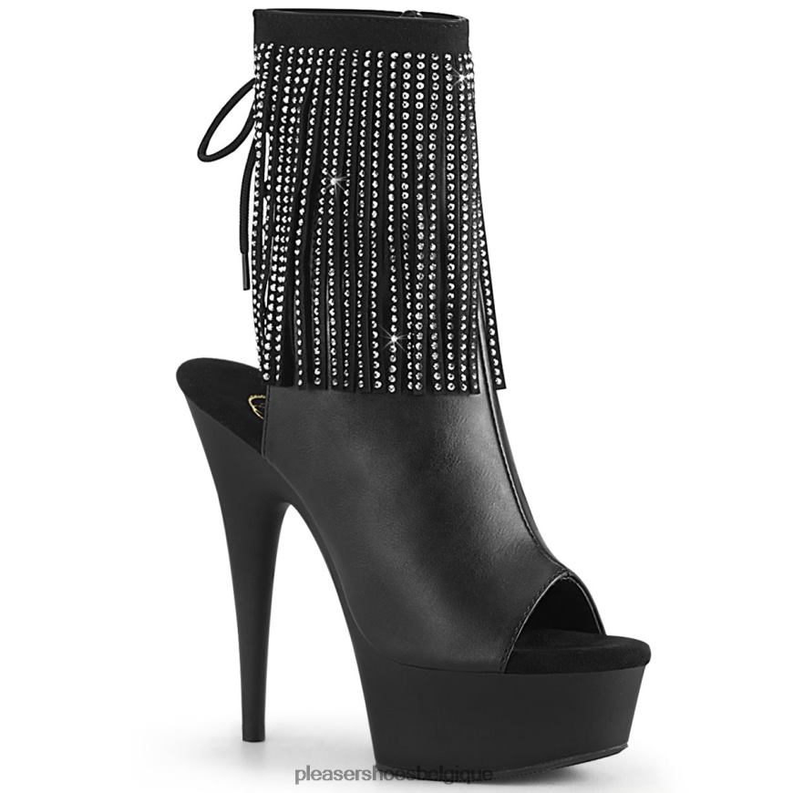 Pleaser Shoes délice-1018rsf 62444510 simili cuir noir/noir