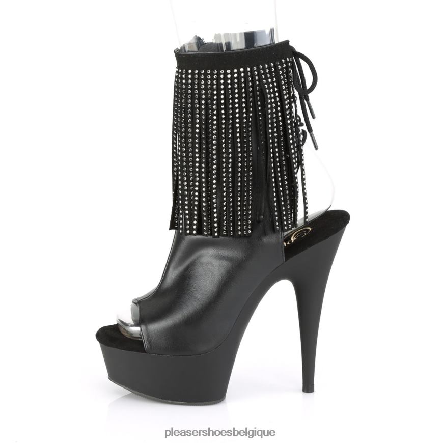 Pleaser Shoes délice-1018rsf 62444510 simili cuir noir/noir