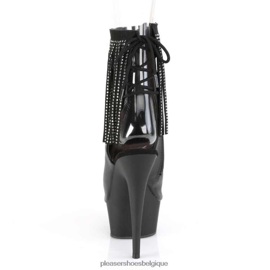 Pleaser Shoes délice-1018rsf 62444510 simili cuir noir/noir