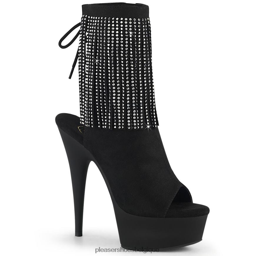 Pleaser Shoes délice-1018rsf 62444550 daim noir/noir