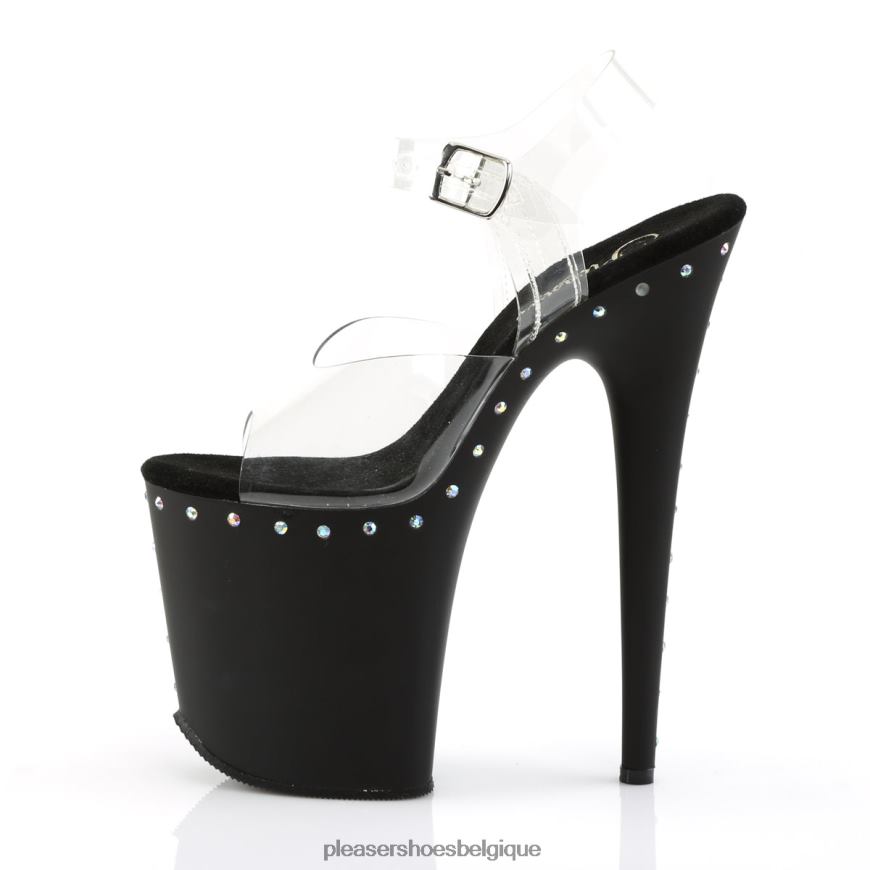 Pleaser Shoes flamant rose-808abls 62444503 clair/noir