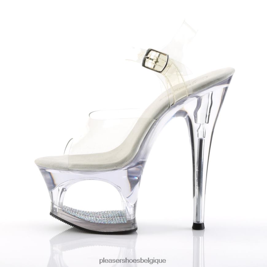 Pleaser Shoes lune-708dm 62444501 clair