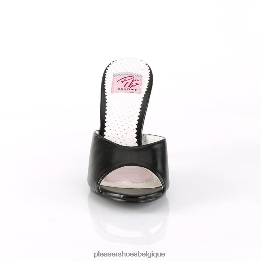 Pleaser Shoes monroe-05 62444520 simili cuir noir
