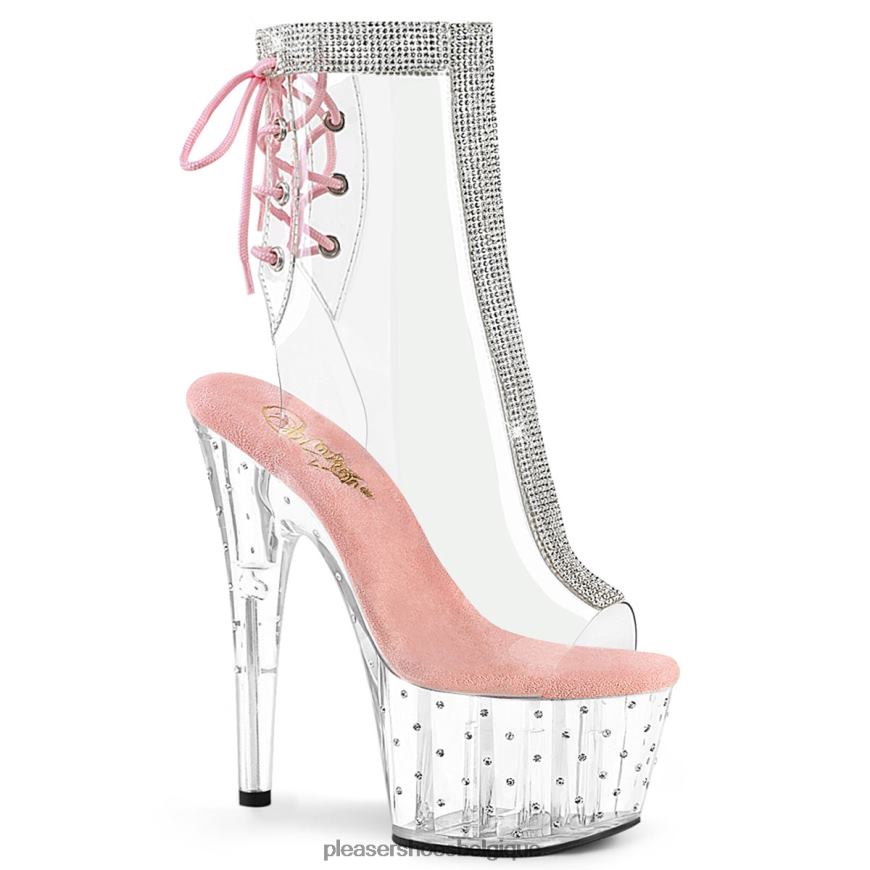 Pleaser Shoes poussière d'étoiles-1018c-2rs 62444311 rose bébé/transparent