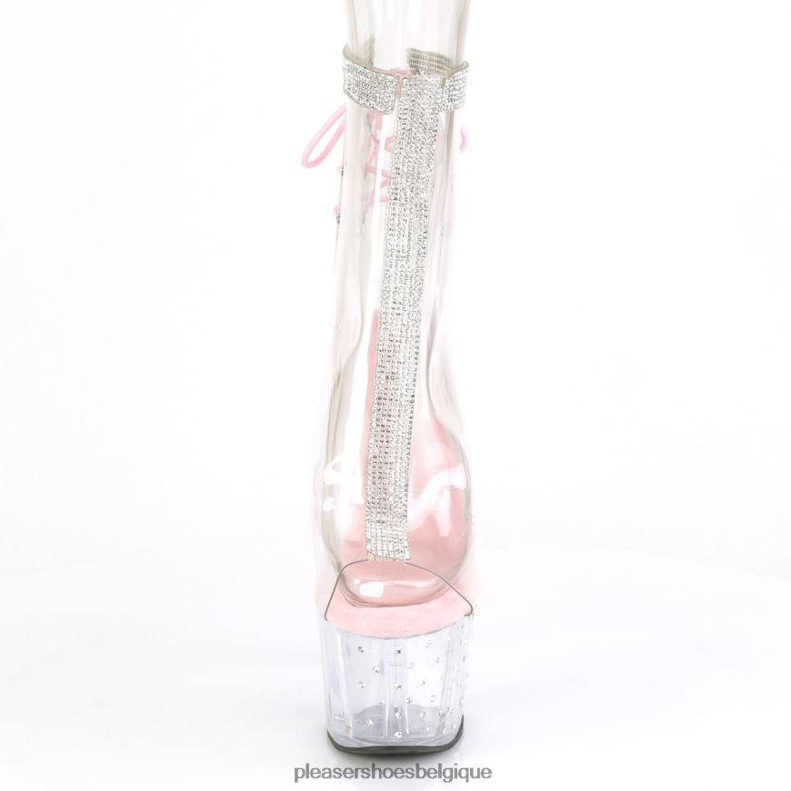 Pleaser Shoes poussière d'étoiles-1018c-2rs 62444311 rose bébé/transparent