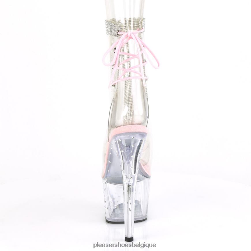 Pleaser Shoes poussière d'étoiles-1018c-2rs 62444311 rose bébé/transparent