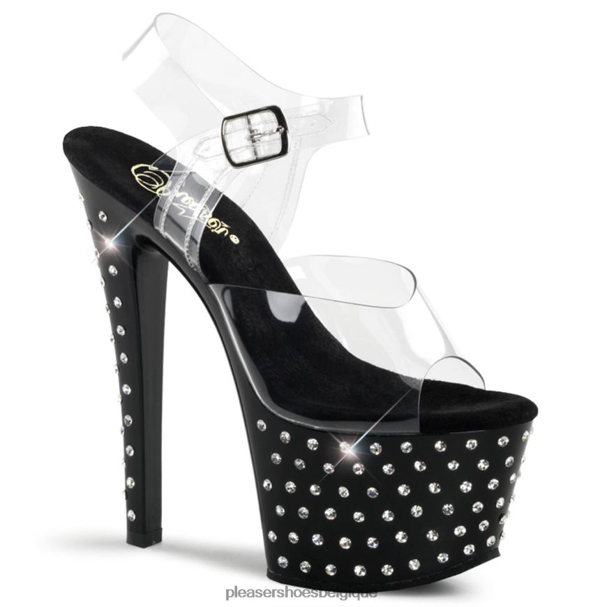 Pleaser Shoes poussière d'étoiles-708 62444289 clair/noir