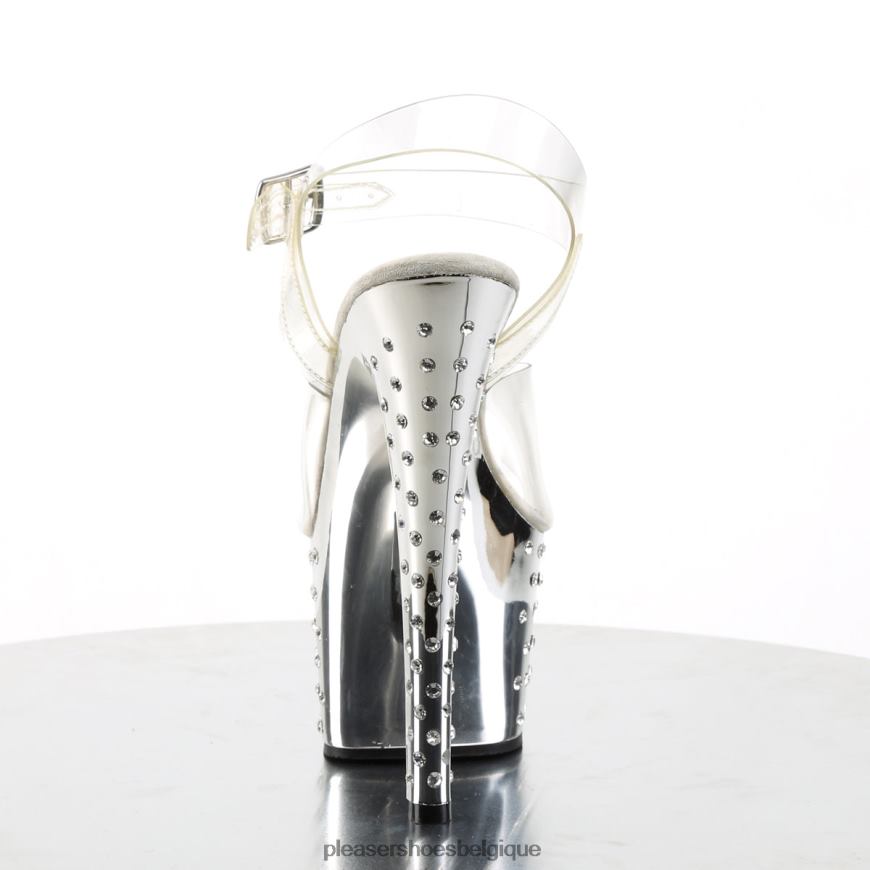 Pleaser Shoes poussière d'étoiles-708 62444292 clair/argent