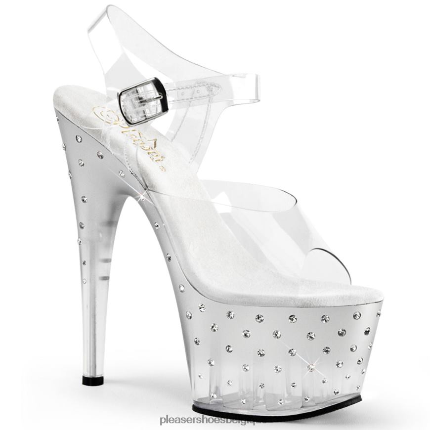 Pleaser Shoes poussière d'étoiles-708t 62444304 clair/argent