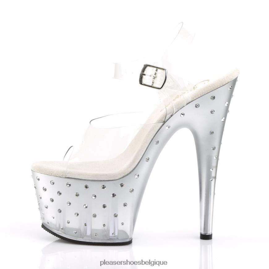 Pleaser Shoes poussière d'étoiles-708t 62444304 clair/argent