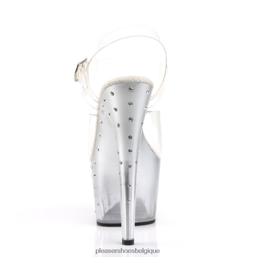 Pleaser Shoes poussière d'étoiles-708t 62444304 clair/argent
