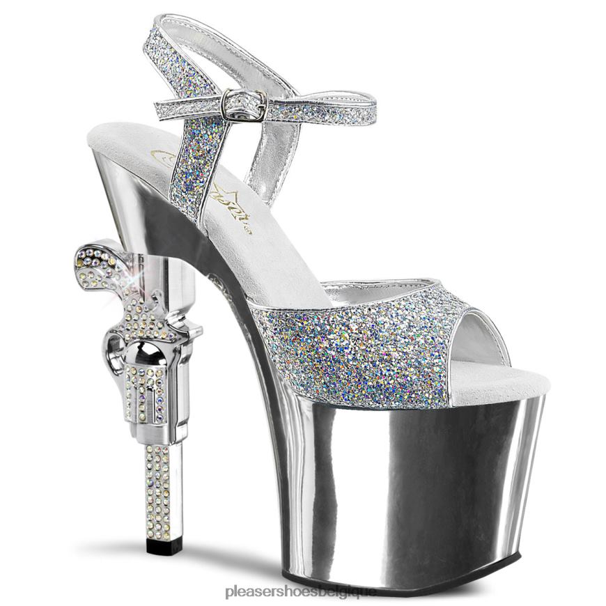 Pleaser Shoes revolver-709g 62444267 argent