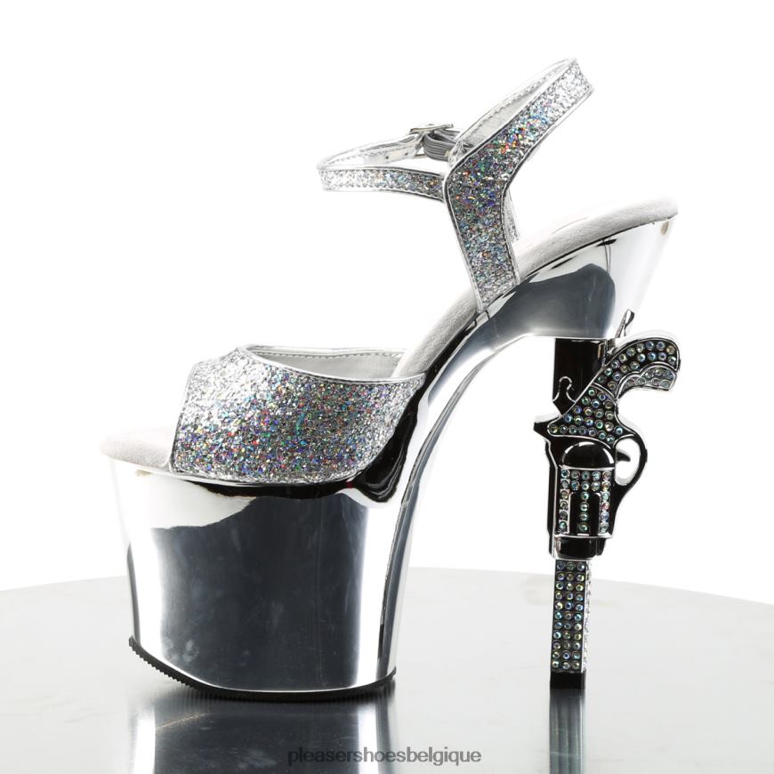Pleaser Shoes revolver-709g 62444267 argent