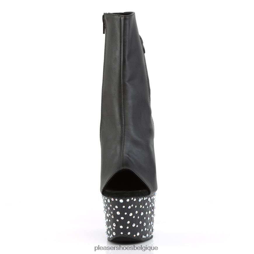 Pleaser Shoes stardance-1018-7 62444512 simili cuir noir/argent