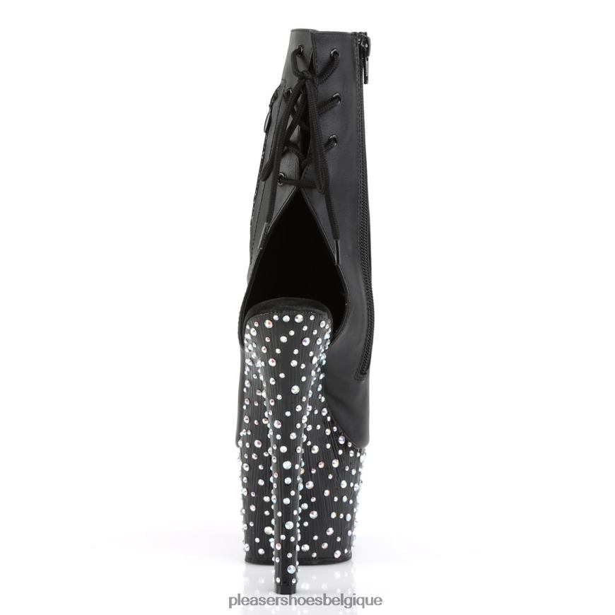 Pleaser Shoes stardance-1018-7 62444512 simili cuir noir/argent