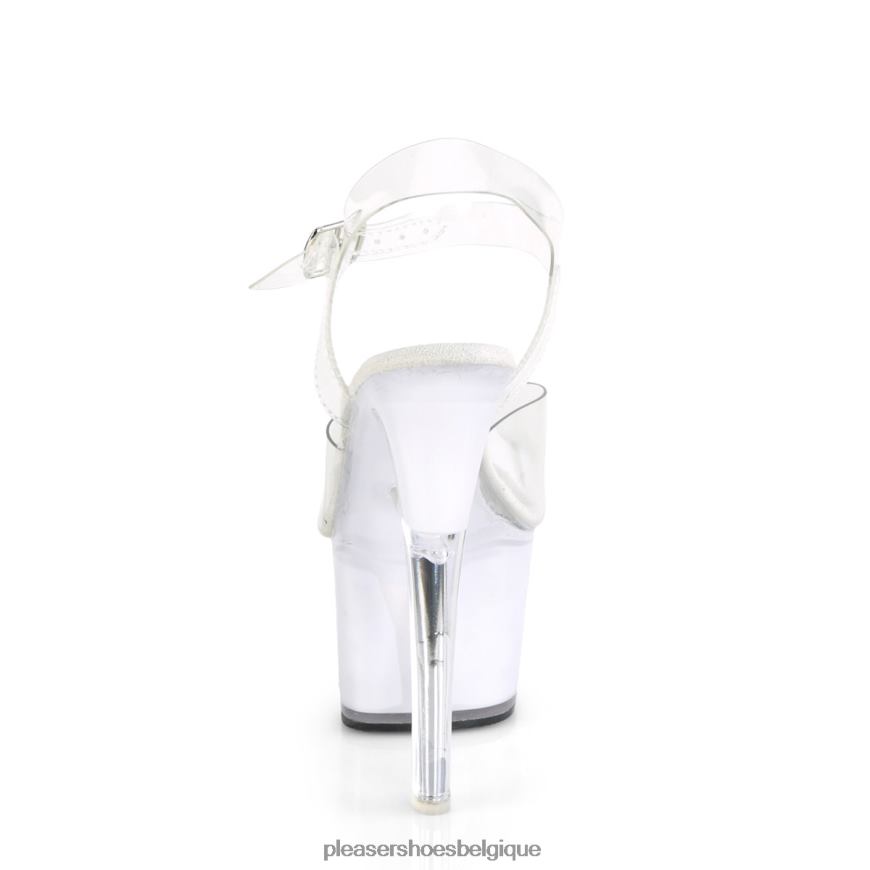 Pleaser Shoes écholite-708 62444211 blanc clair