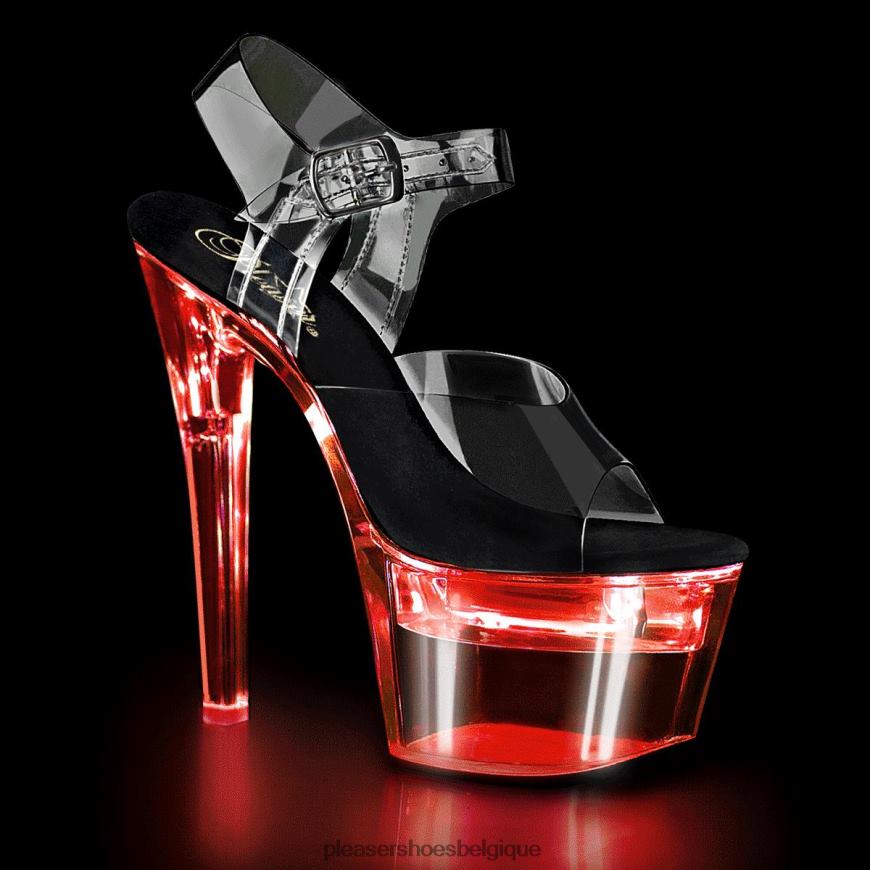 Pleaser Shoes danse éclair-708 62444176 noir/clair