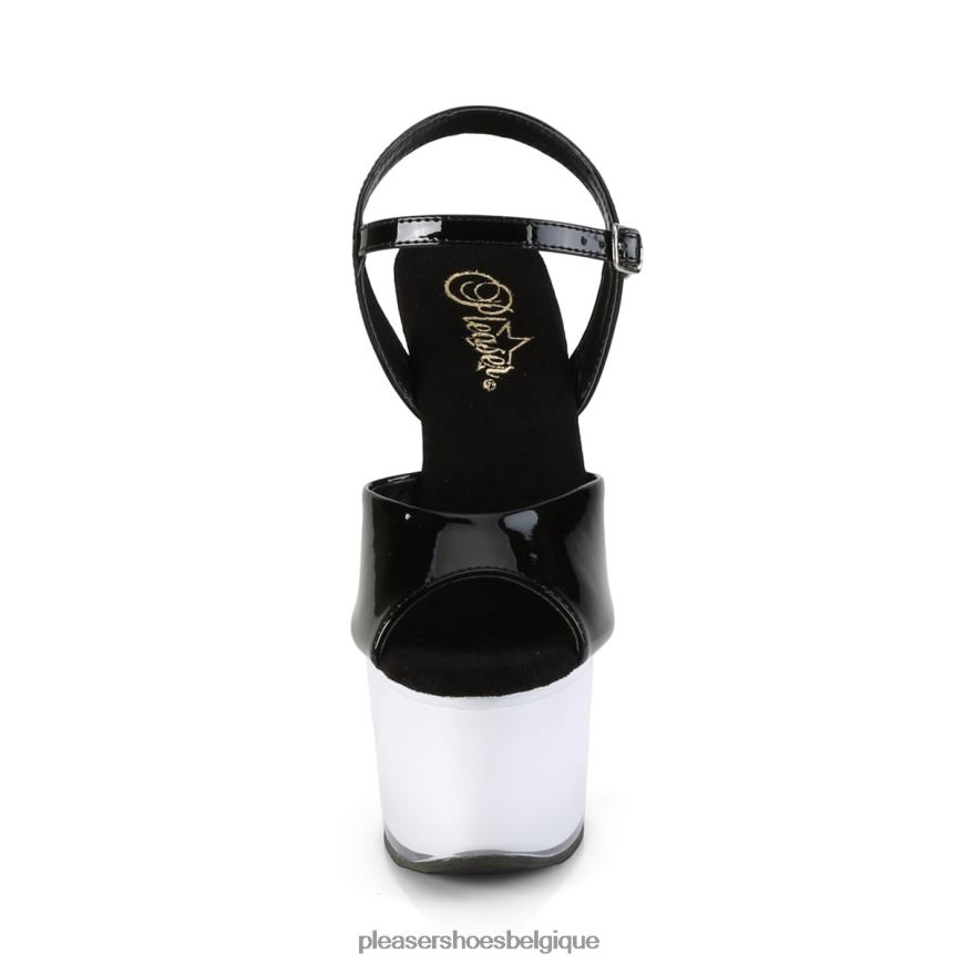 Pleaser Shoes illuminateur-709 62444203 noir blanc