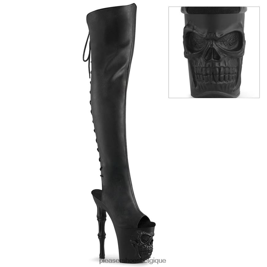 Pleaser Shoes ravissement-3019 62444207 simili cuir noir/noir