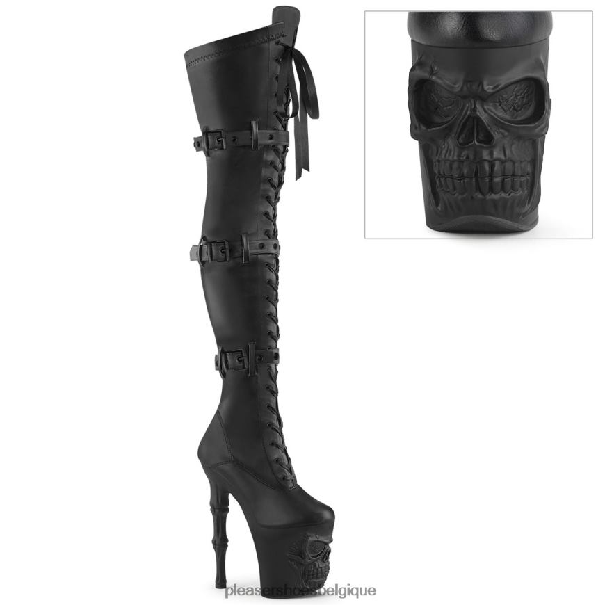 Pleaser Shoes ravissement-3028 62444189 simili cuir noir/noir