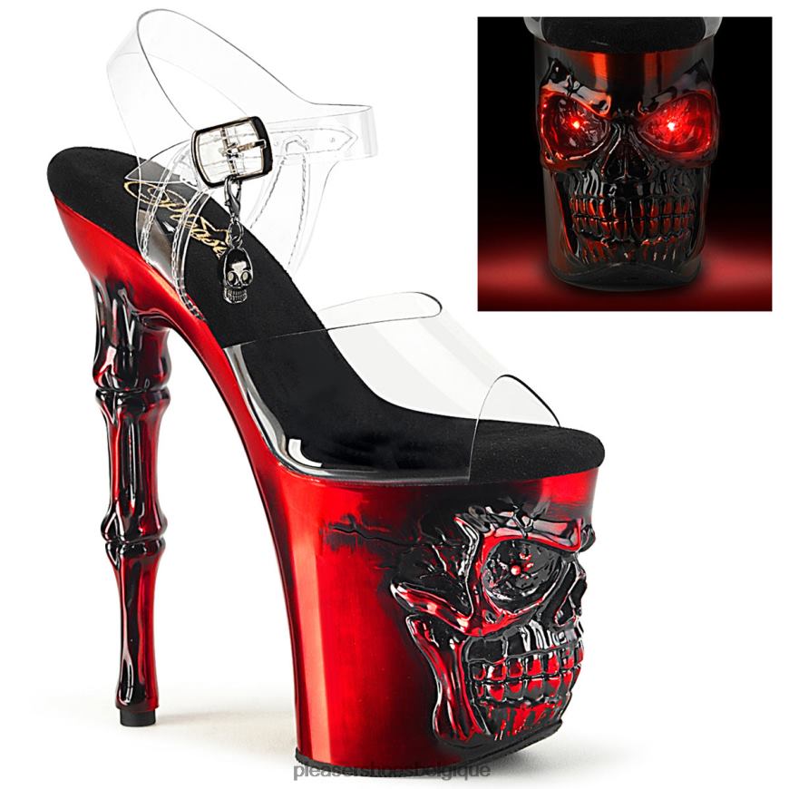 Pleaser Shoes ravissement-808-lt 62444216 clair/rouge